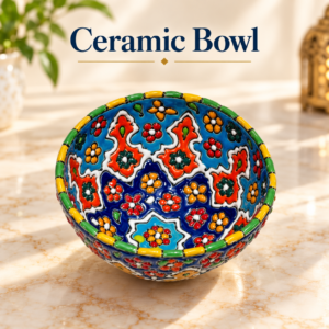 Elegant Ceramic Bowl – Handcrafted Traditional Serving Bowl with Timeless Design