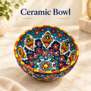 Elegant Ceramic Bowl – Handcrafted Traditional Serving Bowl with Timeless Design