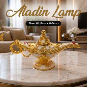 Vintage Style Aladdin Lamp Unique Gift & Decor Showpiece (W-12cm x H-6cm)