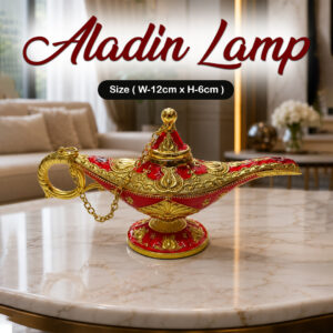 Vintage Style Aladdin Lamp Unique Gift & Decor Showpiece (W-12cm x H-6cm)