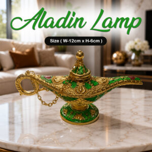 Vintage Style Aladdin Lamp Unique Gift & Decor Showpiece (W-12cm x H-6cm)