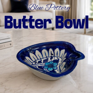 Blue Pottery Medium Butter Bowl (24cm × 14cm)