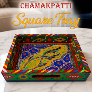 Chamakpatti Handmade Square Tray (23x23cm)