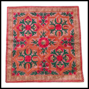 Elegant Floral Printed Cushion Cover – Decorative Pillow Case Size (16cm x 16cm)