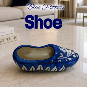 Blue Pottery Shoe Decor