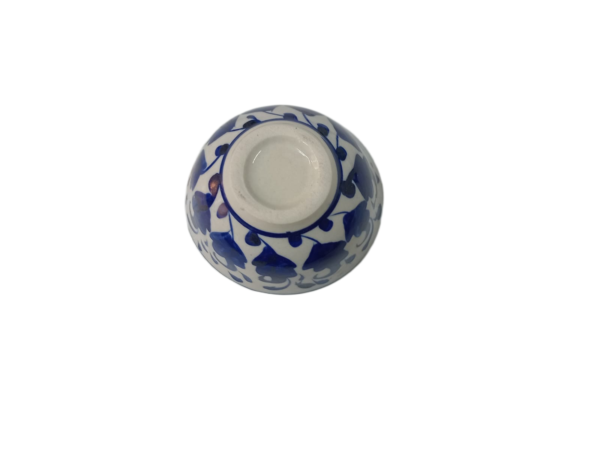Handcrafted Blue Pottery Bowl (8×4) - Image 6