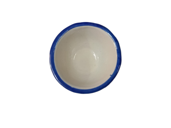 Handcrafted Blue Pottery Bowl (8×4) - Image 7