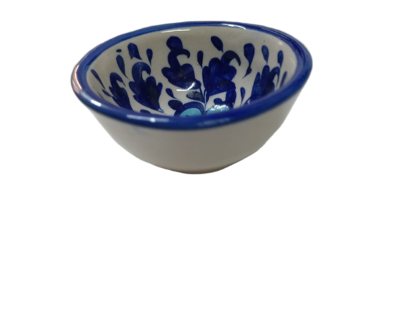 Handcrafted Blue Pottery Bowl (8×4) - Image 5