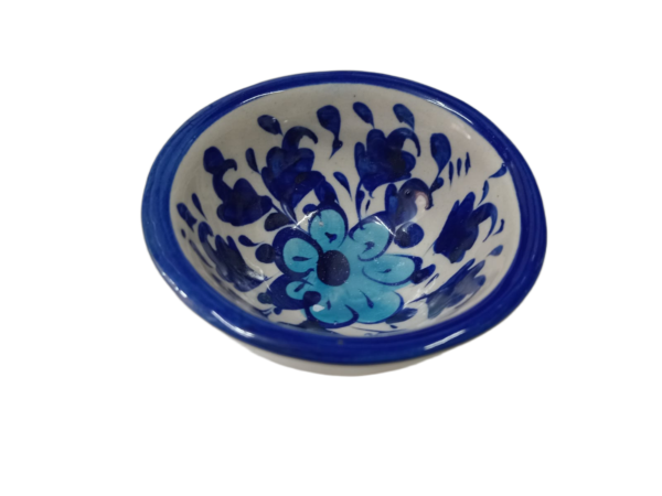 Handcrafted Blue Pottery Bowl (8×4) - Image 6