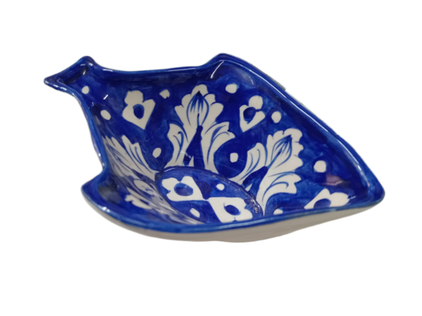 Handcrafted Blue Pottery Deep Bowl (18×14) - Image 5