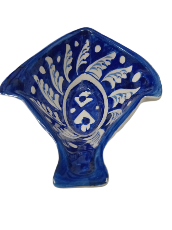 Handcrafted Blue Pottery Deep Bowl (18×14) - Image 4