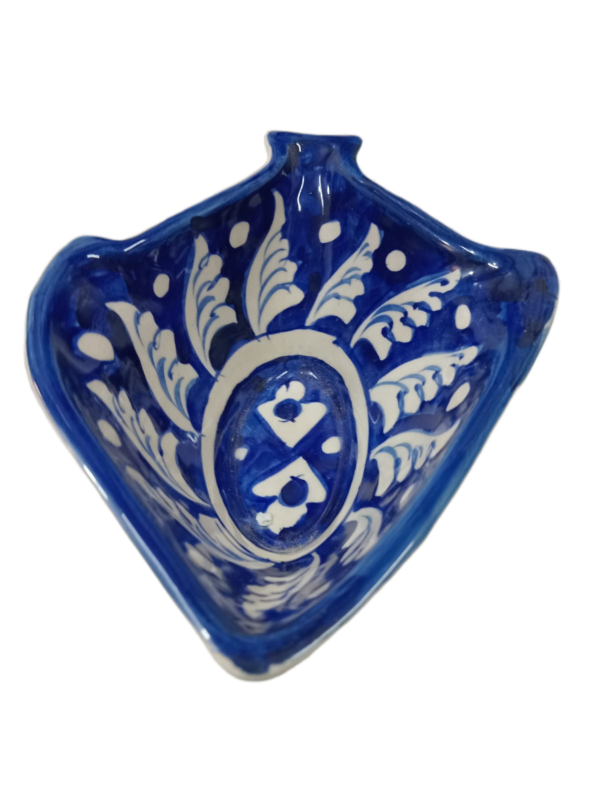 Handcrafted Blue Pottery Deep Bowl (18×14) - Image 5