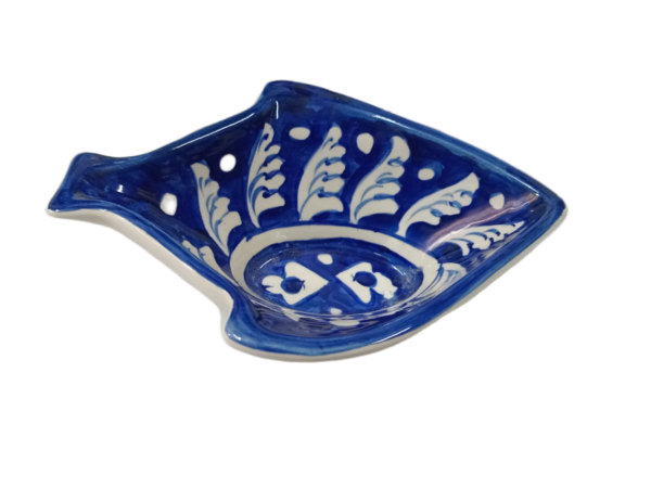 Handcrafted Blue Pottery Deep Bowl (18×14) - Image 6