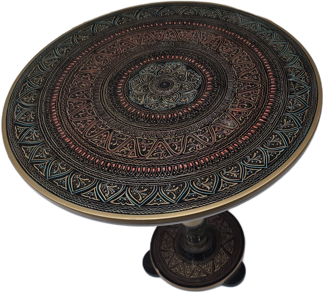 Naqsheen Coffee Table (D:43 cm | H:46 cm) - Image 4