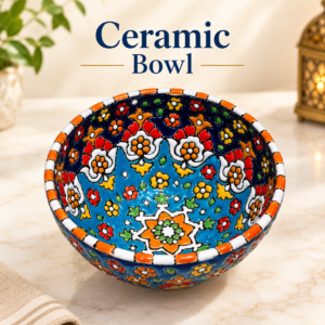 Elegant ceramic Bowl – Handcrafted Traditional Serving Bowl with Timeless Design