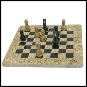 Handcrafted Onyx Marble Chess Board Size: 6×6 inch