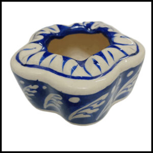 Blue Pottery Handcrafted Ashtray (10.5×4.5)
