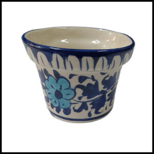 Blue Pottery Butter Cup