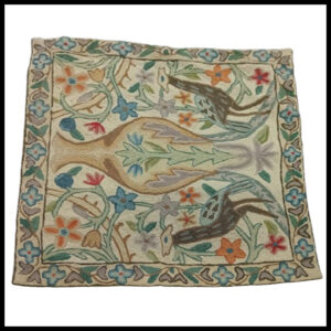 Elegant Floral Printed Cushion Cover – Decorative Pillow Case Size (18cm x 18cm)