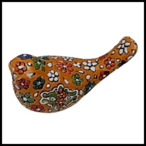 Elegant Iraani Bird Decorative Showpiece – Handcrafted Floral Art Accent