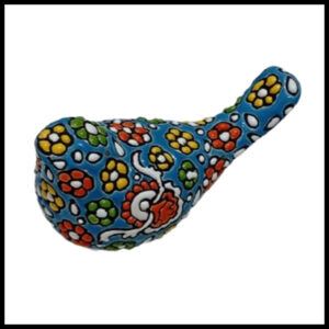 Elegant Iraani Bird Decorative Showpiece – Handcrafted Floral Art Accent