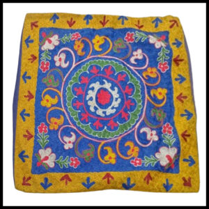 Elegant Floral Printed Cushion Cover – Decorative Pillow Case Size (18cm x 18cm)