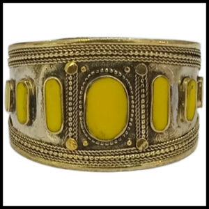 Afghani Antique Style Stone Cuff Bracelet