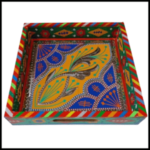 Chamakpatti Handmade Square Tray (23x23cm)