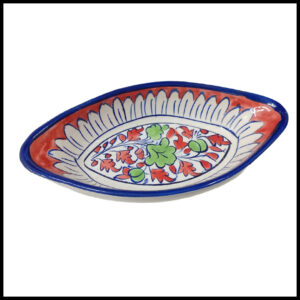 Handcrafted Blue Pottery Deep Bowl (23.5×12)