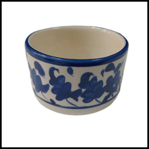 Blue Pottery Butter Cup (8×4)