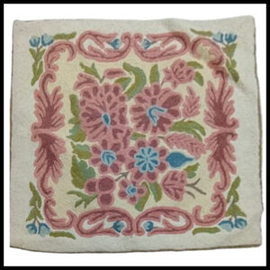 Elegant Floral Printed Cushion Cover – Decorative Pillow Case Size (19cm x 20cm)