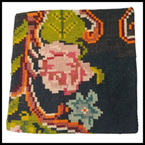 Elegant Floral Printed Cushion Cover – Decorative Pillow Case Size (16cm x 16cm)