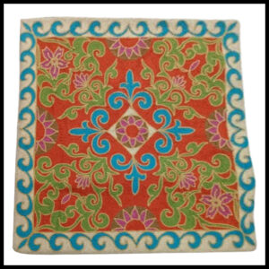 Elegant Floral Printed Cushion Cover – Decorative Pillow Case Size (18cm x 18cm)