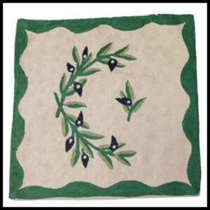 Elegant Floral Printed Cushion Cover – Decorative Pillow Case Size (16cm x 16cm)