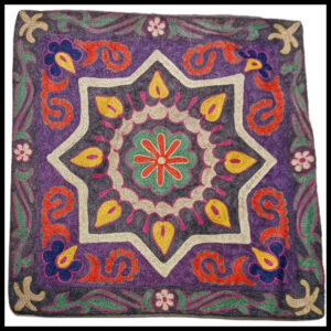 Elegant Floral Printed Cushion Cover – Decorative Pillow Case Size (18cm x 18cm)