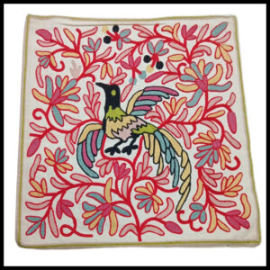 Elegant Floral Printed Cushion Cover – Decorative Pillow Case Size (18cm x 18cm)