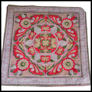 Elegant Floral Printed Cushion Cover – Decorative Pillow Case Size (16cm x 16cm)