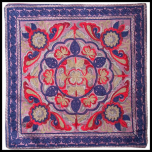 Elegant Floral Printed Cushion Cover – Decorative Pillow Case Size (16cm x 16cm)