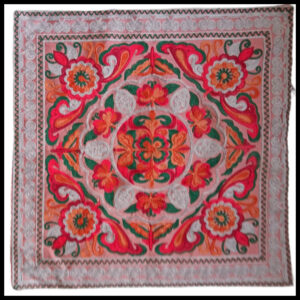 Elegant Floral Printed Cushion Cover – Decorative Pillow Case Size (16cm x 16cm)