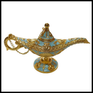 Vintage Style Aladdin Lamp Unique Gift & Decor Showpiece (W-16cm x H-9cm)