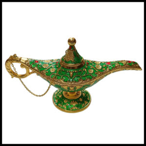 Vintage Style Aladdin Lamp Unique Gift & Decor Showpiece (W-23cm x H-12.5cm)
