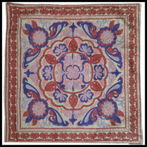 Elegant Floral Printed Cushion Cover – Decorative Pillow Case Size (16cm x 16cm)