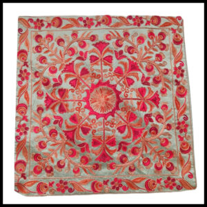 Elegant Floral Printed Cushion Cover – Decorative Pillow Case Size (15cm x 15cm)