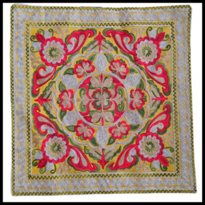 Elegant Floral Printed Cushion Cover – Decorative Pillow Case Size (15cm x 15cm)