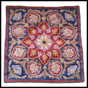 Elegant Floral Printed Cushion Cover – Decorative Pillow Case Size (15cm x 15cm)