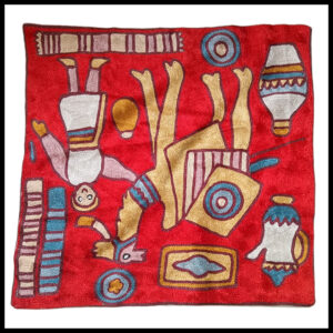 Elegant Floral Printed Cushion Cover – Decorative Pillow Case Size (15cm x 15cm)