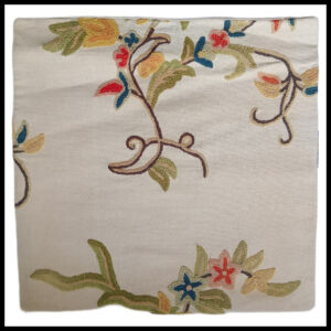 Elegant Floral Printed Cushion Cover – Decorative Pillow Case Size (15cm x 15cm)