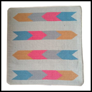 Elegant Floral Printed Cushion Cover – Decorative Pillow Case Size (17cm x 17cm)