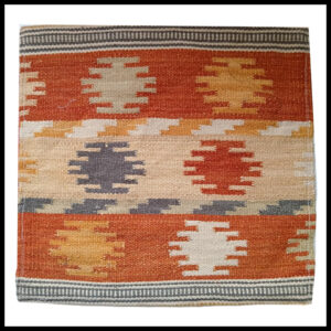 Elegant Floral Printed Cushion Cover – Decorative Pillow Case Size (17cm x 17cm)