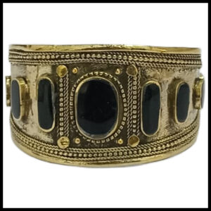Afghani Antique Style Stone Cuff Bracelet
